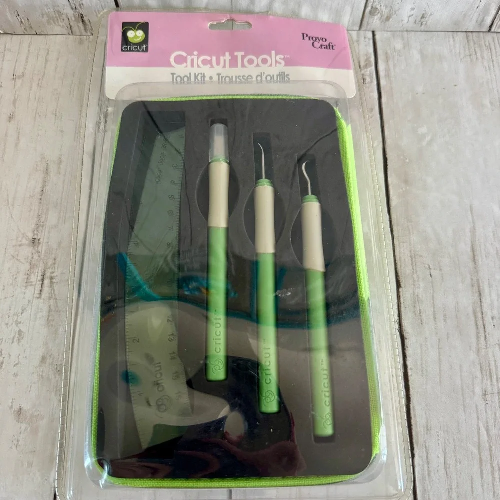 Cricut Tools Basic Tool Kit 29-0004 Provo Craft Green 7pc Set New Sealed 2006